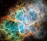 Hubble and Webb’s views of the Crab Nebula.