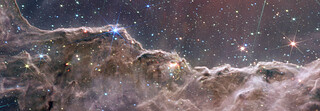 Combined NIRCam and MIRI Image of the “Cosmic Cliffs” in Carina