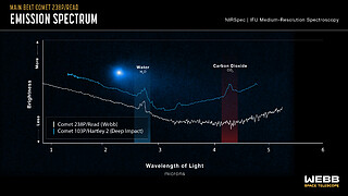 Spectral data of Comet 238 P/Read and Comet 109 P/Hartley 2