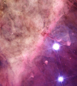 The Orion Bar region (Hubble image)