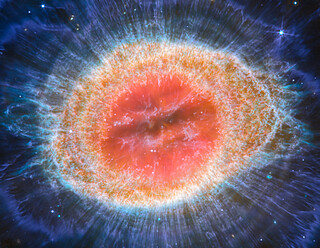 Webb captures detailed beauty of Ring Nebula (MIRI image - cropped)