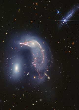 Interacting galaxies Arp 142 (NIRCam image)