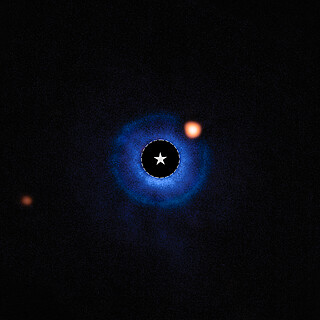 High-contrast coronograph image of TWA 7b