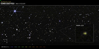 COSMOS Field MoM-z14 Galaxy (NIRCam compass image)