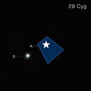 Exoplanet 29 Cygni b (NIRCam image)