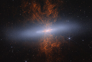 The Cigar Galaxy: M82 (Webb NIRCam image)