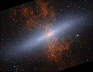 M82 (Webb NIRCam image)