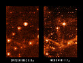 MIRI and Spitzer Comparison Image